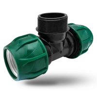 Тройник компрессионный Poelsan 20 x ¾" x 20 с наружной резьбой