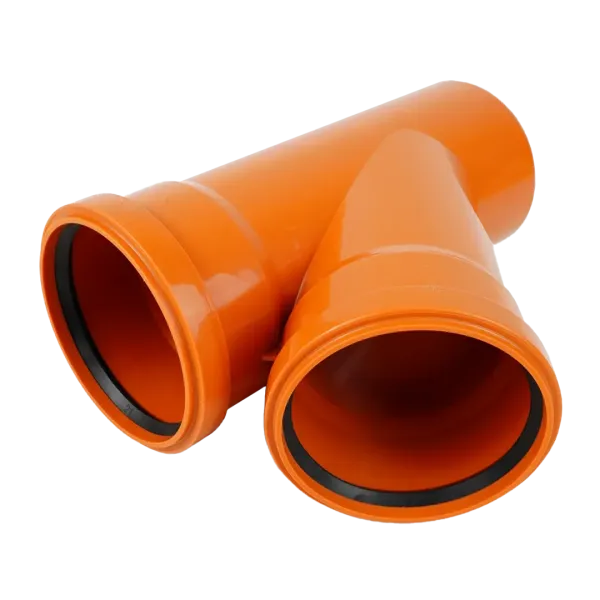 Тройник VALFEX 45⁰ градусов 110-110 для наружной канализации