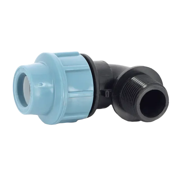 Колено компрессионное (угол) Unidelta 25 х ½" с наружной резьбой