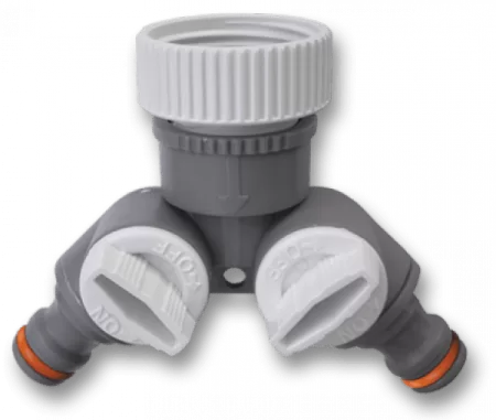 Тройник с двумя кранами и внутр. резьбой Bradas  3/4"-1" Тройник с двумя кранами и внутр. резьбой Bradas  3/4"-1"